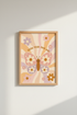 Butterfly Grow Your Own Way Art Print | Retro Pastel Nursery Decor | Groovy Poster