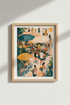 French Market Wall Art Print | Impressionist Floral Market Poster | European Summer Decor
