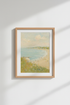 Coastal wall art print | Pastel seascape, living room decor