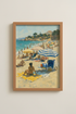 Impressionist Beach Wall Art Print | Living Room Decor | Coastal Poster