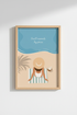 Beach wall art | Abstract Coastal Print | Living Room Decor | Sunny Poster