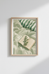 Green eucalyptus wall art | Soft sage hues, living room decor