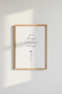 Grow Through Quote Wall Art | Minimalist Botanical Flower, Home Office Decor Poster
