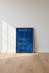 Beneteau Oceanis 51.1 Yacht Blueprint | Nautical Blue Poster Decor, Sailor Gift