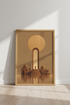 Minimalist Islamic Architecture | Terracotta Desert Arch, Modern Mosque Decor