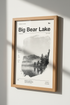 Big Bear Lake California Wall Art | Mountain Landscape Poster | Minimalist Decor