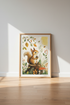 Cute Squirrel & Forest Autumn Wall Art | Woodland Nursery Decor | Whimsical Poster