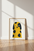 Modern Spotted Dog Wall Art Print | Nursery & Kids Room Decor | Whimsical Pet Poster