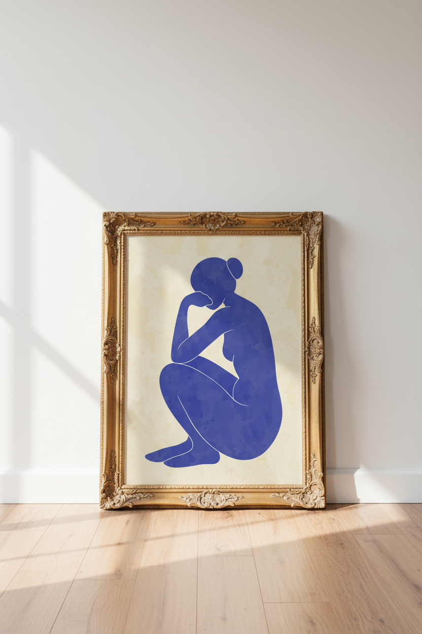 Abstract silhouette Wall Art Print | Living Room Decor | Minimalist Poster