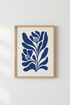 Bold Botanical Poster Wall Art Print | Living Room Decor | Monochrome Poster