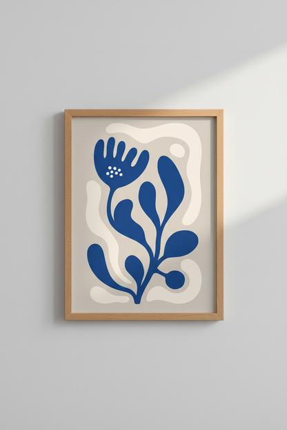 Abstract Botanical Wall Art Print | Living Room Decor | Minimalist Poster