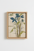 Blue Botanical Print | Abstract Floral Artwork, Living Room Decor