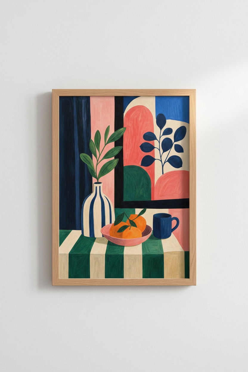 Abstract Wall Art Print | Colorful Geometric Decor, Living Room Poster
