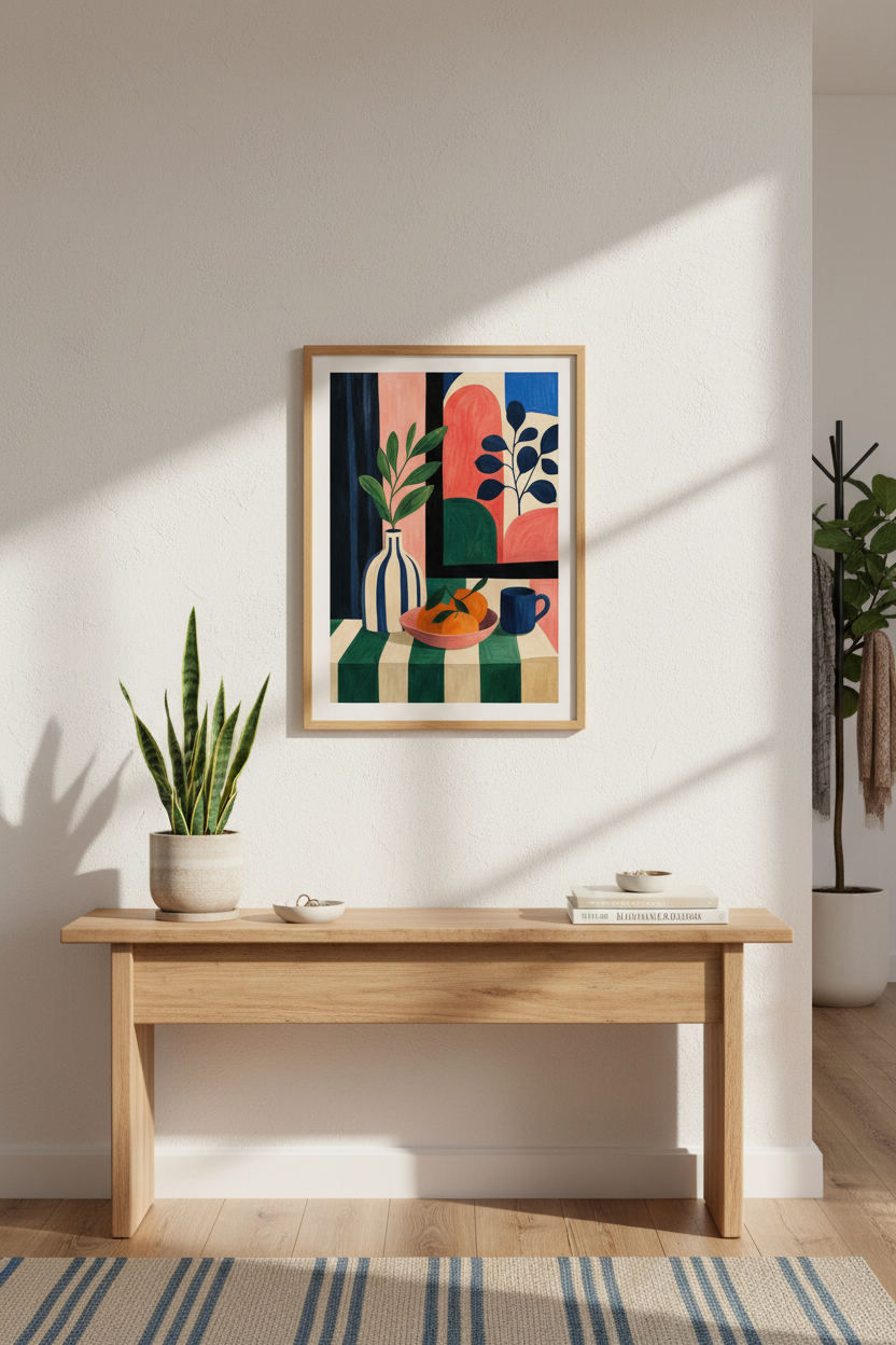 Abstract Wall Art Print | Colorful Geometric Decor, Living Room Poster