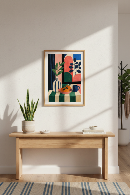 Abstract Wall Art Print | Colorful Geometric Decor, Living Room Poster