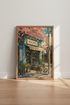 Japanese Flower Shop Print | Sakura Cherry Blossom Decor | Anime Aesthetic Poster