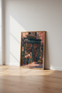 Vintage French Bookstore Print | Cozy Library Wall Art | Whimsical Parisian Poster