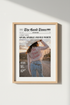 Western Newspaper Poster | Coastal Cowgirl Art, Retro Pink Desert Decor