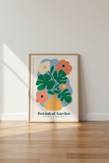 Botanical Wall Art | Vibrant Florals, Living Room Decor