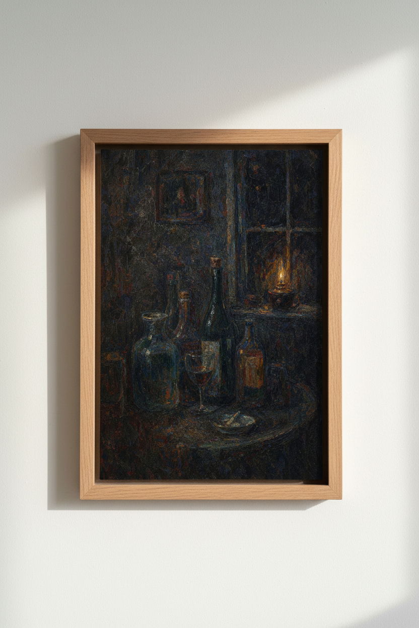 Moody still life Wall Art Print | Living Room Decor | Dark Aesthetic Poster