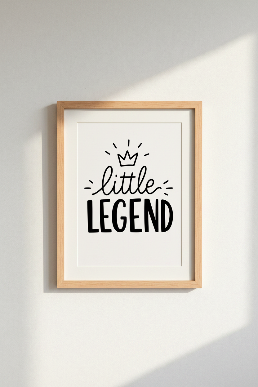 legend wall art | monochrome print, modern living room decor