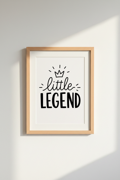legend wall art | monochrome print, modern living room decor