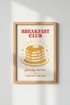 Breakfast stack Wall Art Print | Kitchen Decor | Cozy Morning Poster