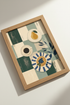 Breakfast Still Life Wall Art | Sage Green & Navy Kitchen Decor | Breakfast Nook Poster