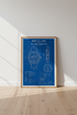 Navitimer Watch Blueprint | Technical Chronograph Poster, Man Cave Wall Art