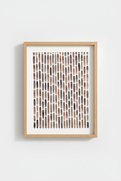 Neutral Abstract Wall Art | Earthy Tones, Cozy Living Decor | Minimalist Poster