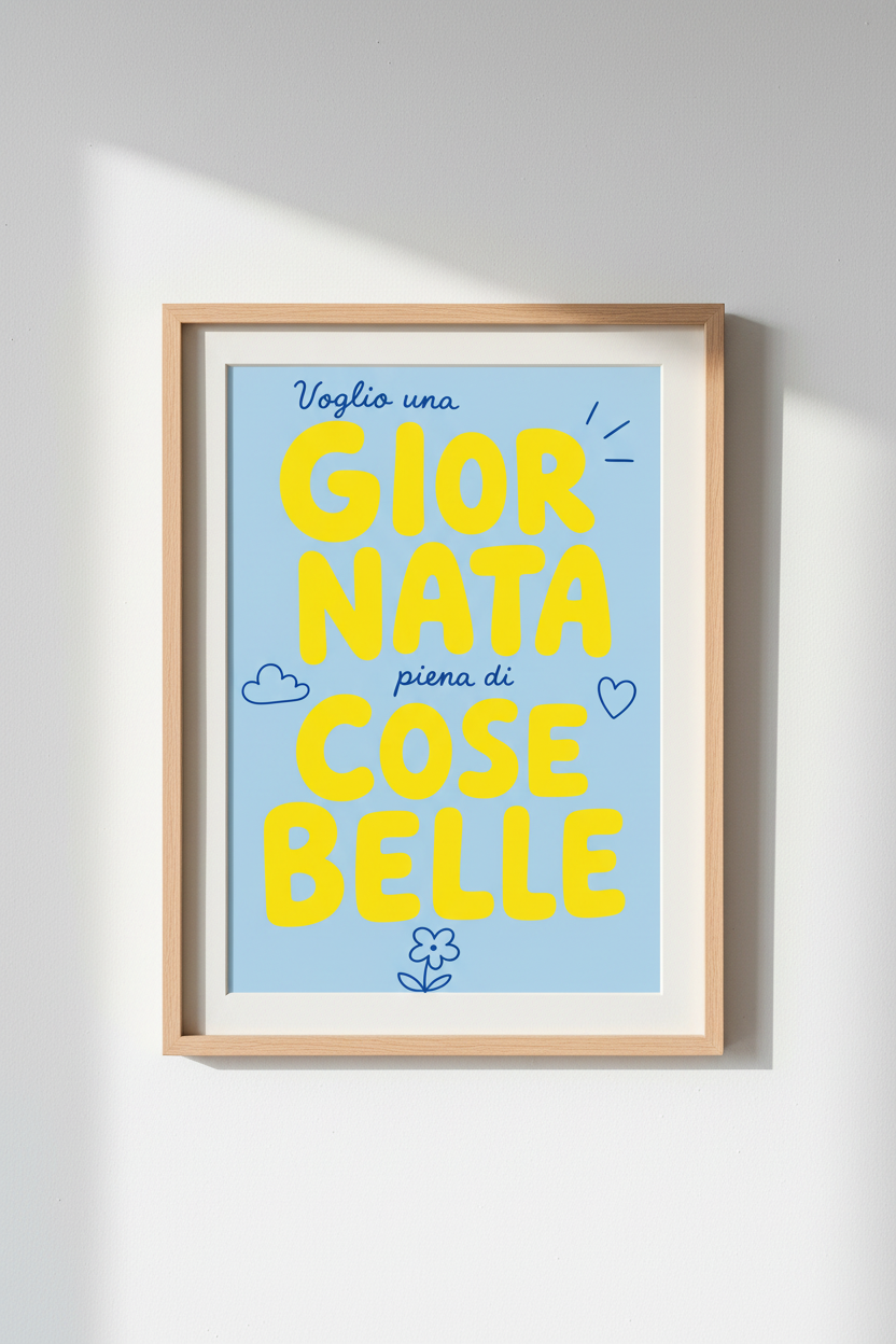 Bold Typography Gallery Wall Art Print | Living Room Decor | Vibrant Poster
