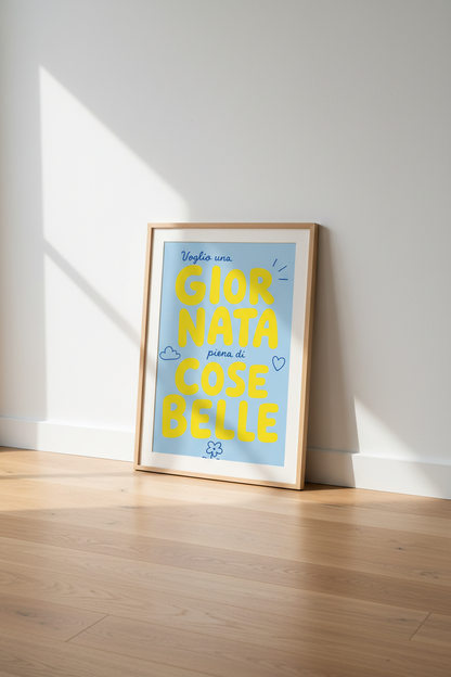 Bold Typography Gallery Wall Art Print | Living Room Decor | Vibrant Poster