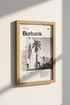 Burbank California Wall Art | Black and White Studio Poster | Modern Office Decor