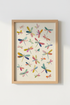Abstract Dragonfly Wall Art Print | Living Room Decor | Boho Poster