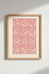 Boho butterfly Wall Art Print | Living Room Decor | Soft Pink Poster