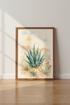 Desert Cactus Watercolor | Agave & Prickly Pear Print, Boho Southwestern Decor