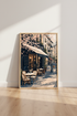 Paris French Cafe Wall Art Print | Kitchen Gallery Decor | Pastel Floral Poster