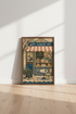 French Cafe Bakery Wall Art Print | Kitchen Dining Decor | Whimsical Parisian Poster