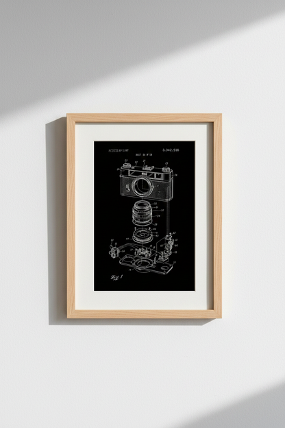 Camera blueprint | Minimalist monochrome, living room decor