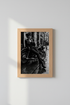 Motorcycle Wall Art | Noir Monochrome, Urban Decor | Living Room