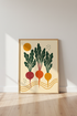 Retro Beetroot Print | Colorful Vegetable Wall Art, Modern Kitchen Decor