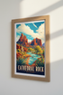 Cathedral Rock Arizona Art | Sedona Travel Poster, Desert Landscape Wall Decor
