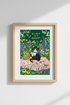 Colorful Cat Wall Art Print | Living Room Decor | Vibrant Poster
