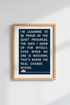 Quiet Progress Quote Wall Art | Navy & Cream Minimalist Poster | Office Decor