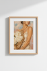 Chic Woman Oil Painting | Romantic Floral Portrait, Neutral Bedroom Wall Art Poster