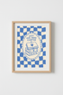 Book Wall Art Print | Cozy Reading Nook Decor | Blue Sketch Poster