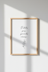 Petits pas, grands rêves Wall Art Print | French Quote Poster | Minimalist Decor