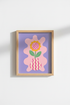 Danish Pastel Wall Art Print | Y2K Flower Aesthetic Poster | Pink & Purple Dorm Decor