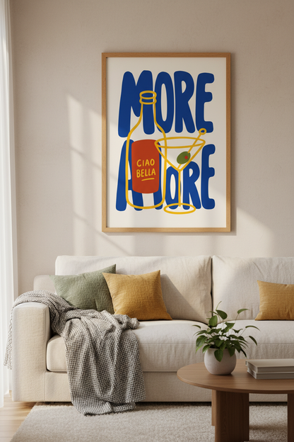Aperitivo Italian Wall Art Print | Kitchen Decor | Modern Maximalist Poster
