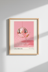 Disco Ball Art Print | Pink Martini Retro Poster, Home Bar Decor, Aesthetic Wall Art